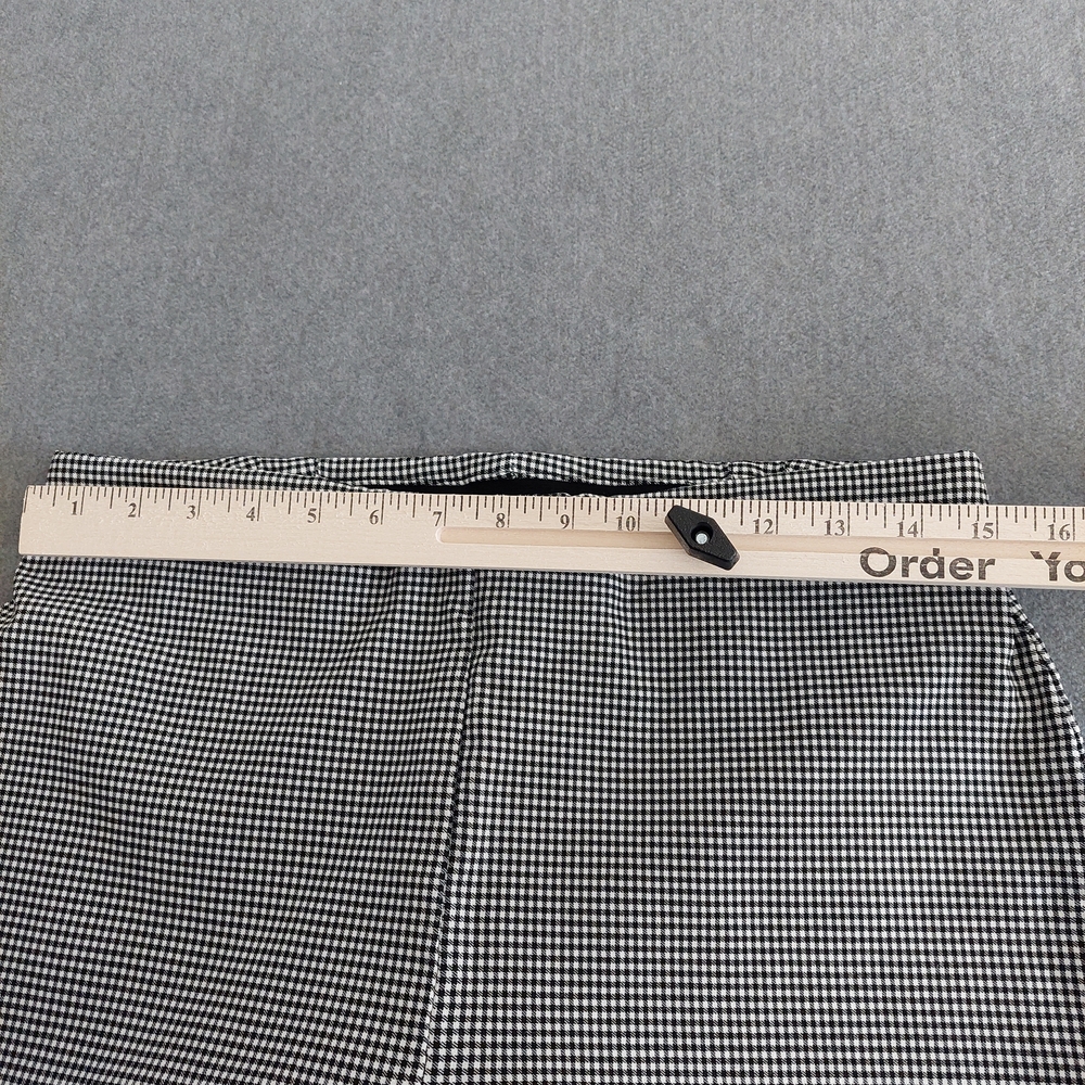 Cupcakes and Cashmere Gingham High Rise Pull On Pants Size 12 Black White - Picture 4 of 6
